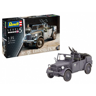 KIT PARA MONTAR REVELL LE. GL. EINHEITS-PKW 4 1/35 254 PEÇAS REV 03339